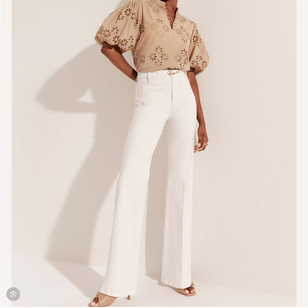 Ann Taylor High Rise Patch Pocket Flare Jeans Size NWTS